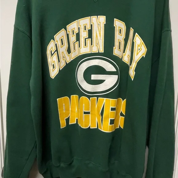 Vintage 90s Green Bay Packers sweatshirt by Russell Athletic - Made USA Sz XL - Picture 2 of 9